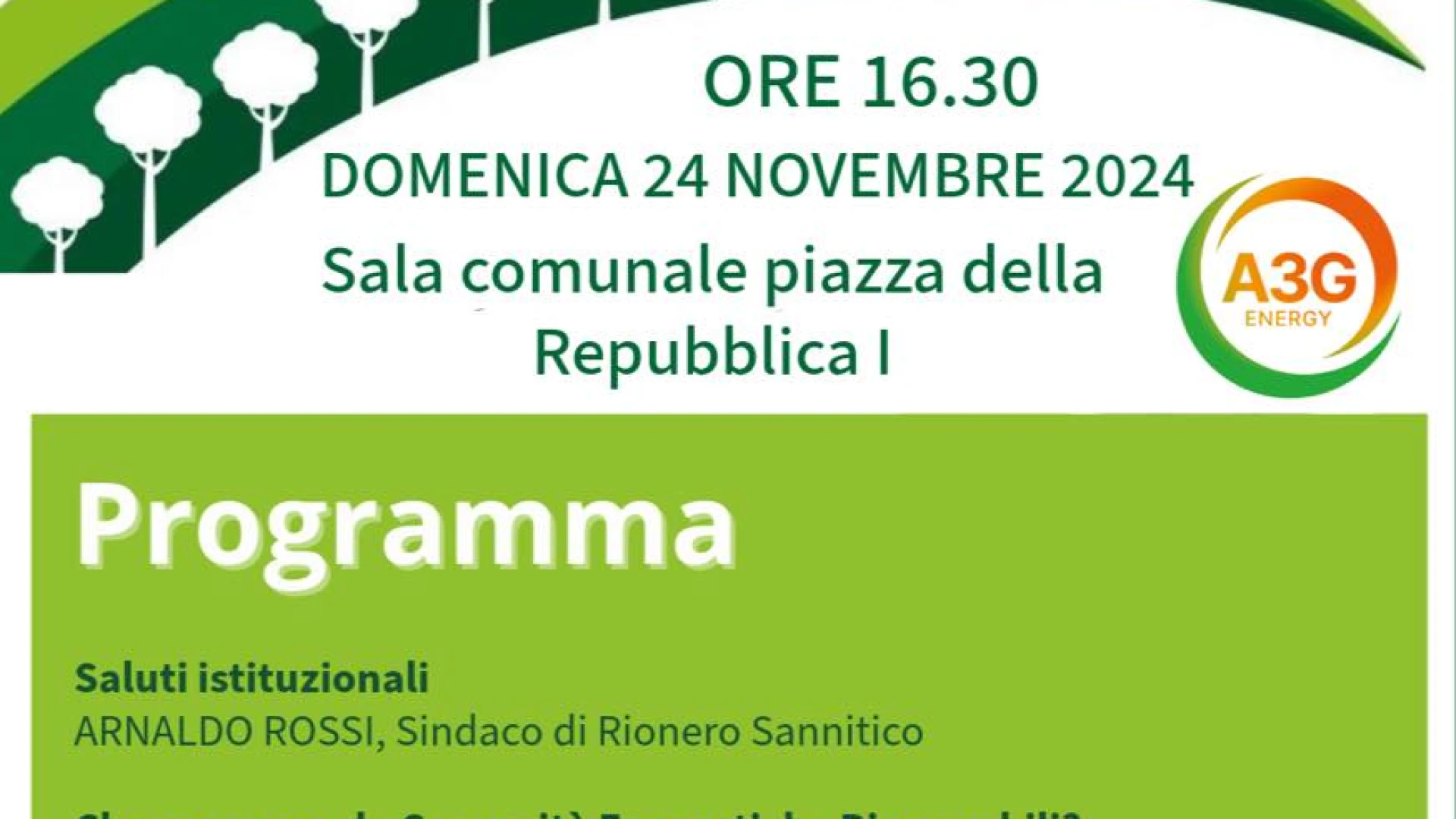 Rionero Sannitico: il comune guarda ad un futuro sostenibile. Domenica la presentazione ufficiale della Comunità energetica.